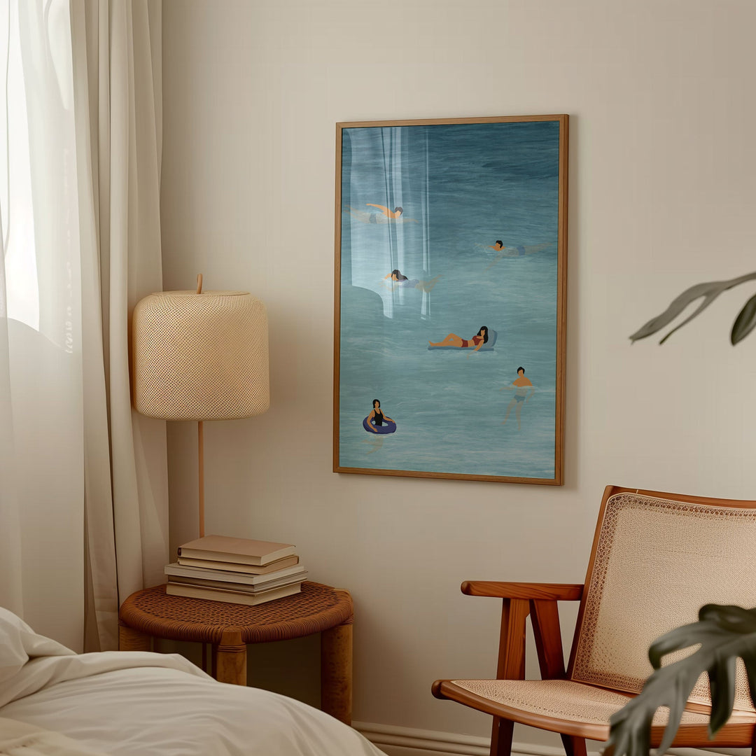 Beach Ocean Painting Bliss Wall Art wall - art - picture - poster