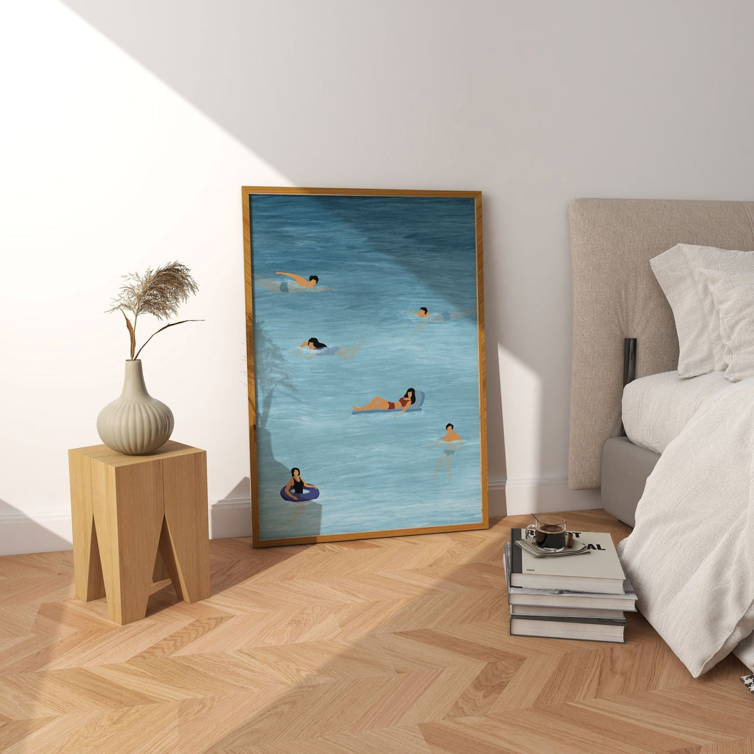 Beach Ocean Painting Bliss Wall Art wall - art - picture - poster