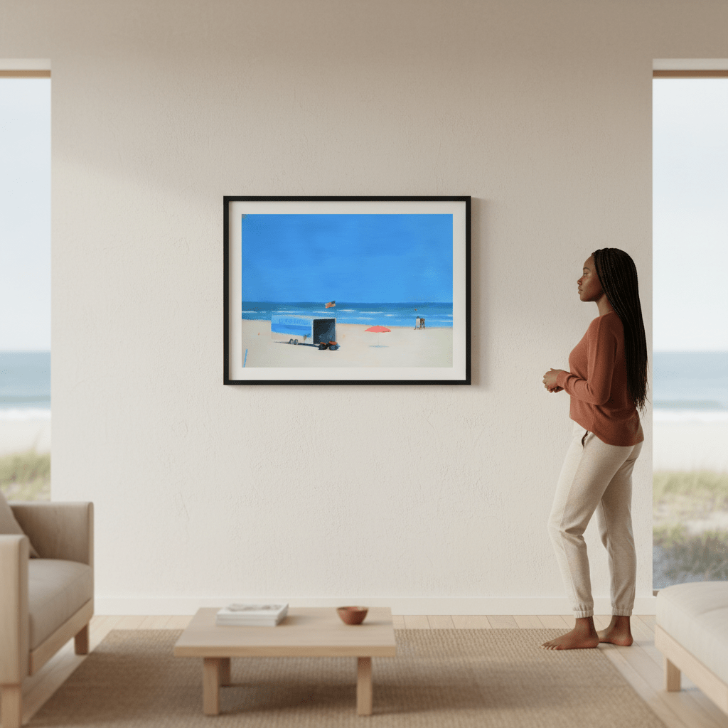 Beach Rentals, Daytona Beach Shores by Ieva Baklane wall - art - picture - poster
