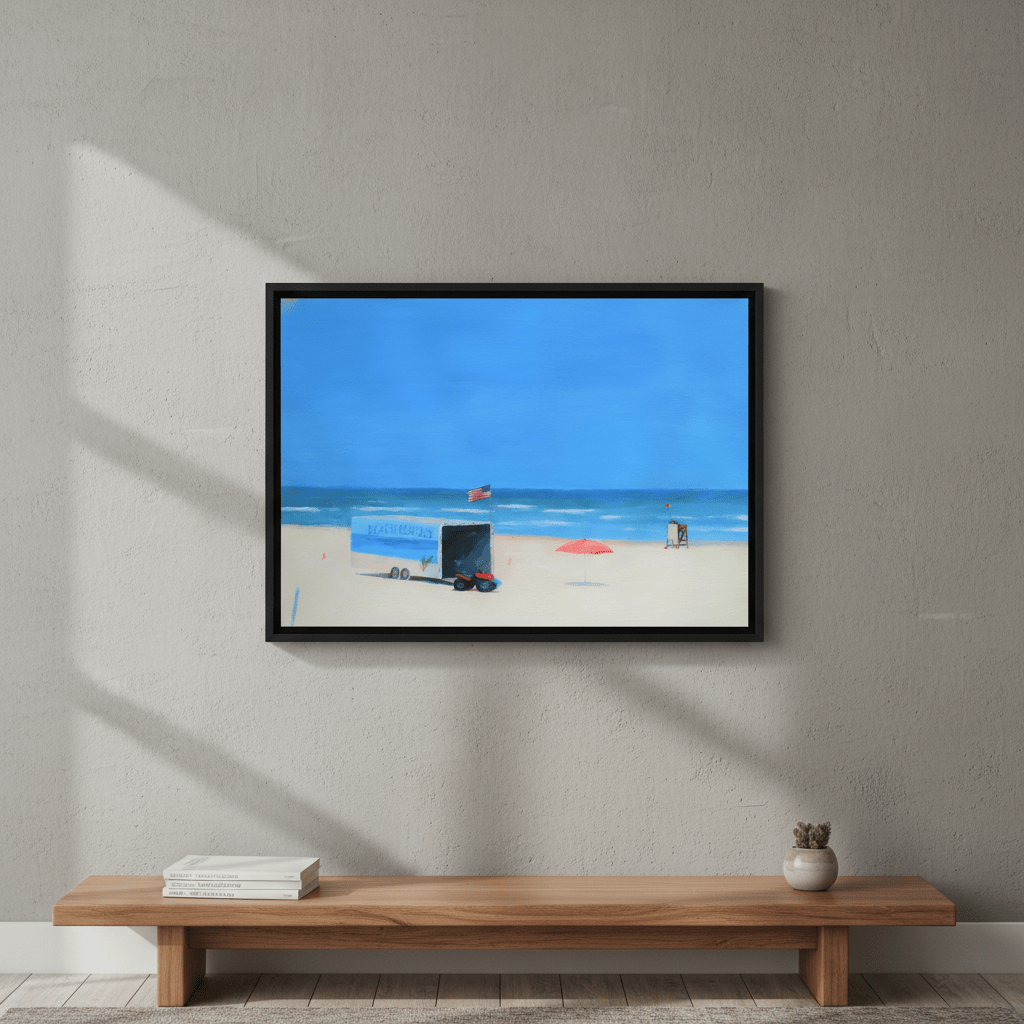 Beach Rentals, Daytona Beach Shores by Ieva Baklane wall - art - picture - poster