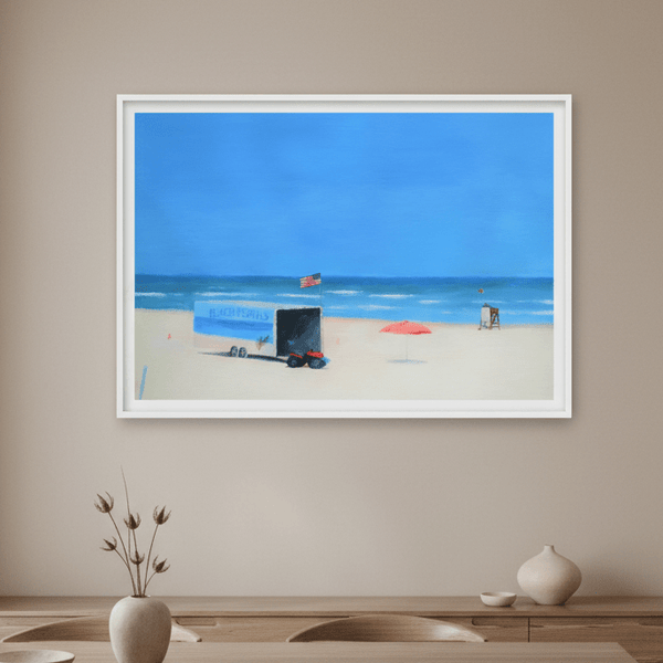 Beach Rentals, Daytona Beach Shores by Ieva Baklane | Art & Canvas Print