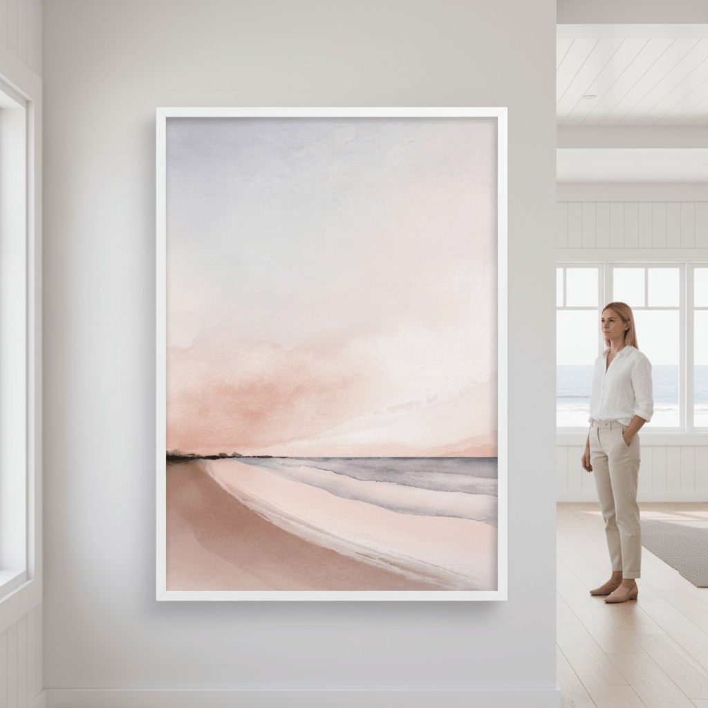 Beach Sunset by Deer Muskeeter wall - art - picture - poster