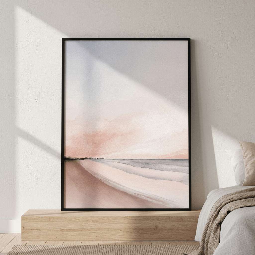 Beach Sunset by Deer Muskeeter wall - art - picture - poster