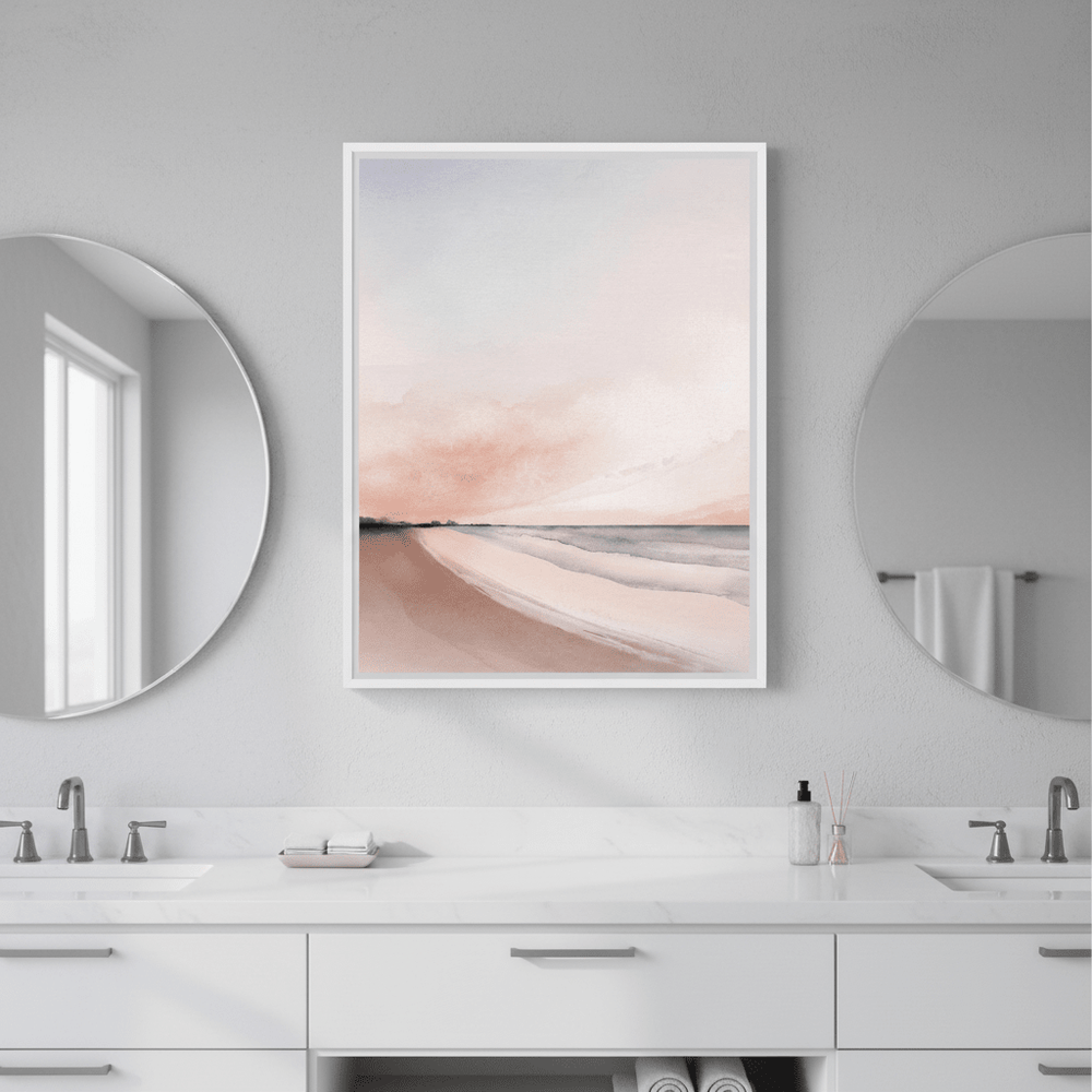 Beach Sunset by Deer Muskeeter wall - art - picture - poster