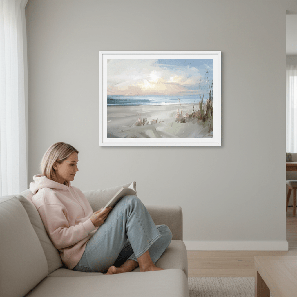 Beach Sunset by Julia Cheney wall - art - picture - poster