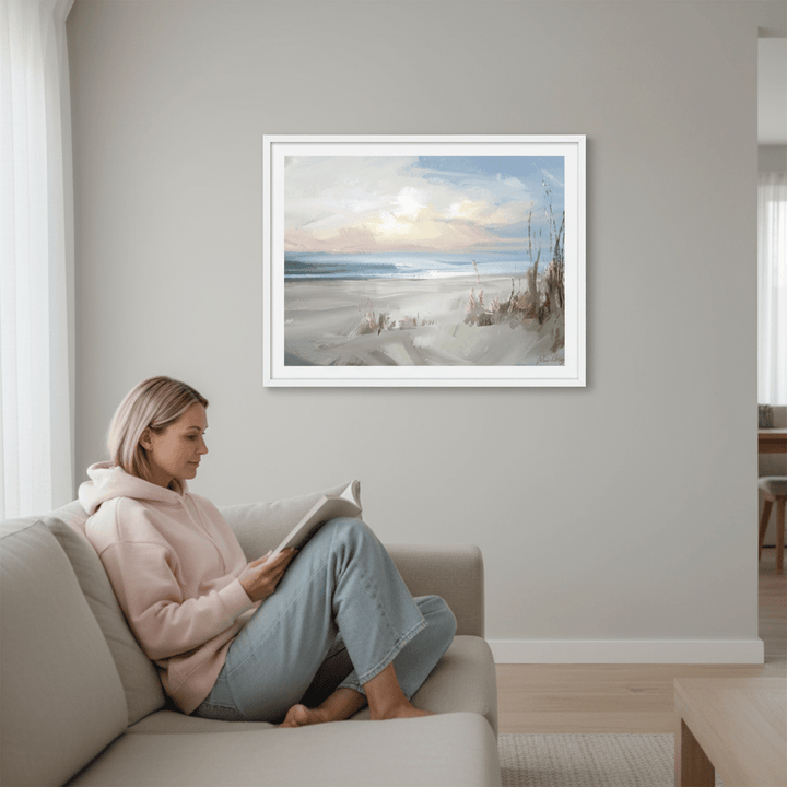 Beach Sunset by Julia Cheney wall - art - picture - poster