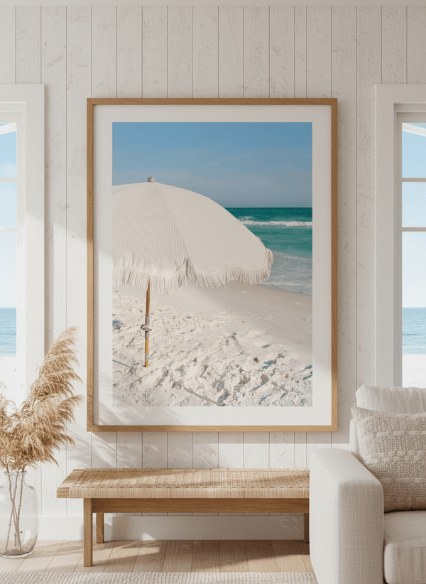 Beach Umbrella By Bethany Young | Art & Canvas Print