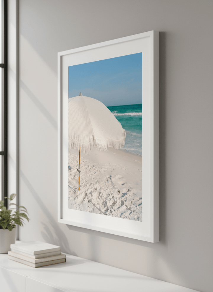 Contemporary wall art featured in a bright modern office workspace