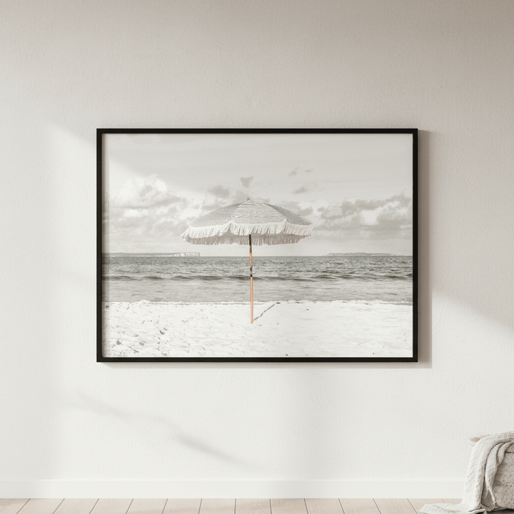 Beach Umbrella Paradise Landscape wall - art - picture - poster