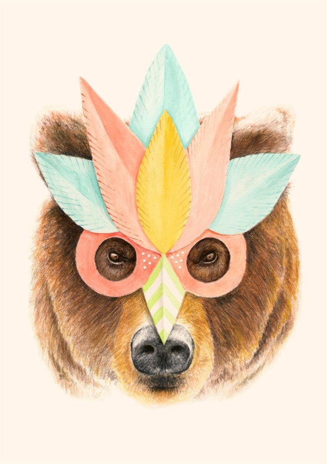 Bear Paper Mask by Florent Bodart