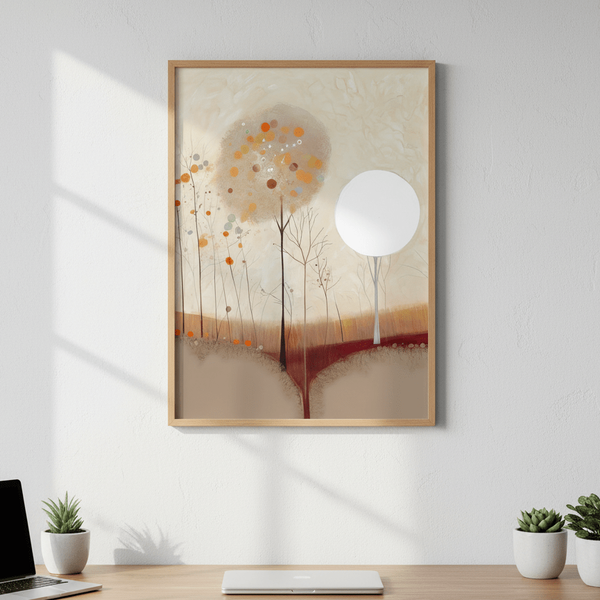 Beautiful Crimson Earth by Bella Eve wall - art - picture - poster