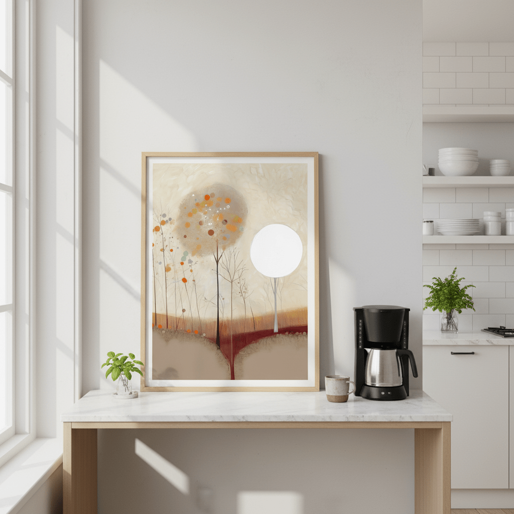 Beautiful Crimson Earth by Bella Eve wall - art - picture - poster