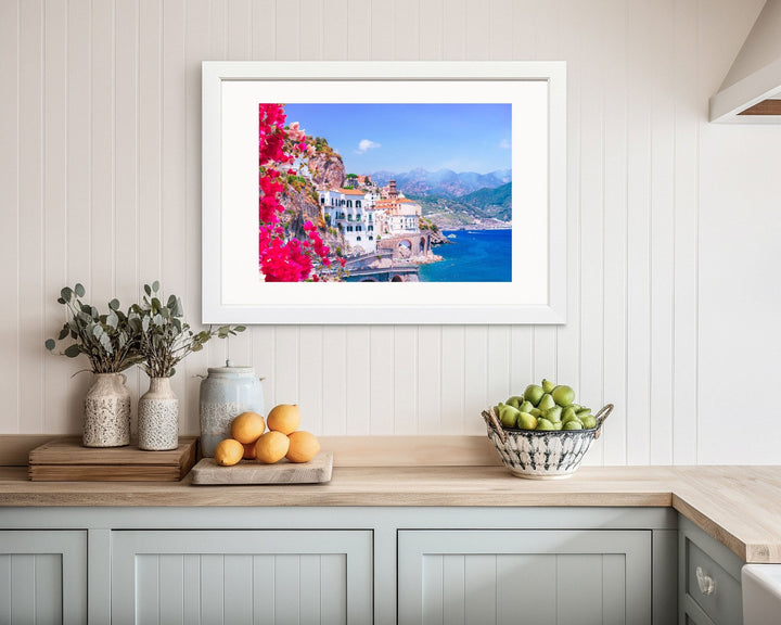 Beautiful Flowers Amalfi Coast Italy Wall Art - Style My Wall