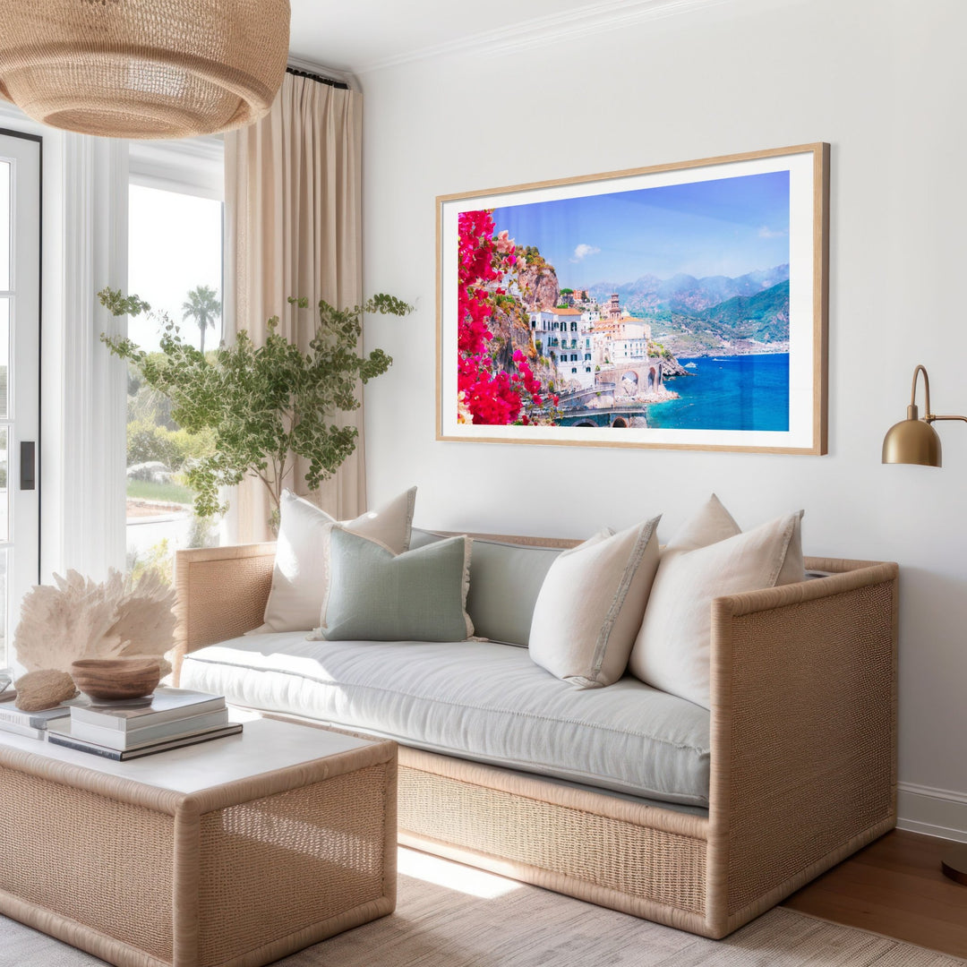 Beautiful Flowers Amalfi Coast Italy Wall Art - Style My Wall