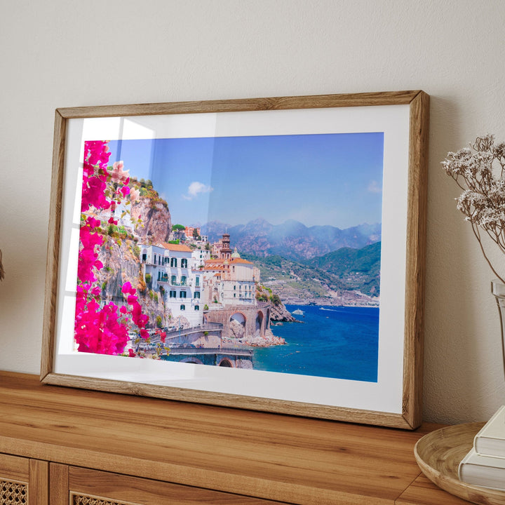 Beautiful Flowers Amalfi Coast Italy Wall Art - Style My Wall