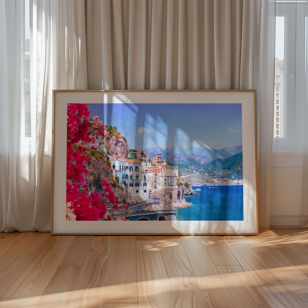 Beautiful Flowers Amalfi Coast Italy Wall Art - Style My Wall