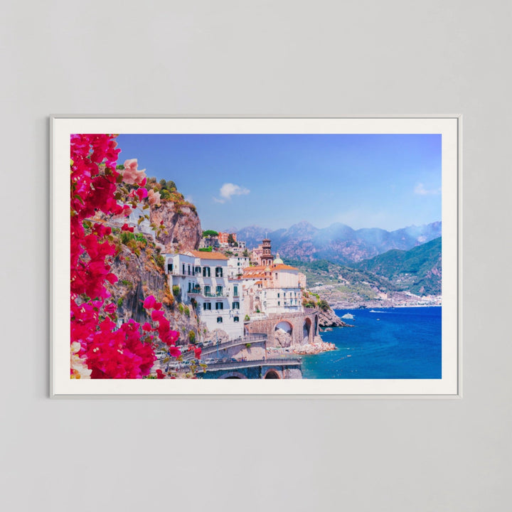 Beautiful Flowers Amalfi Coast Italy Wall Art - Style My Wall