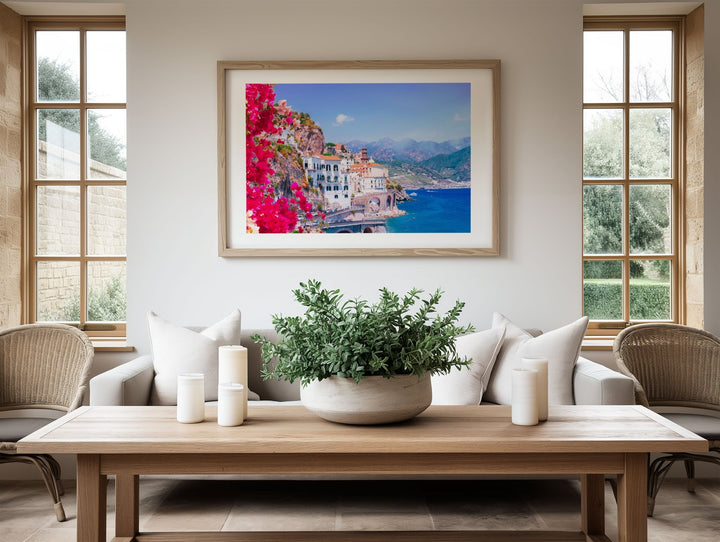 Beautiful Flowers Amalfi Coast Italy Wall Art - Style My Wall