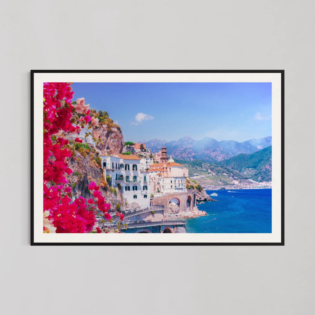 Beautiful Flowers Amalfi Coast Italy Wall Art - Style My Wall