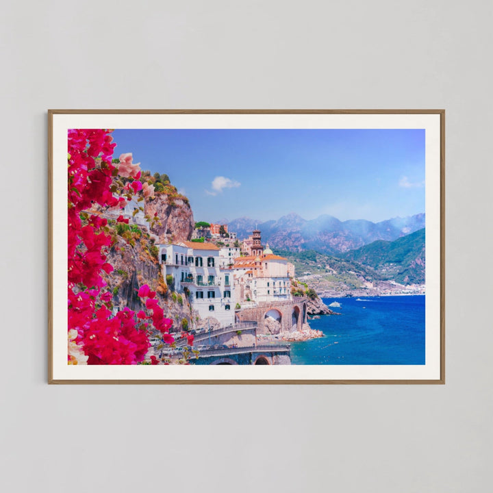 Beautiful Flowers Amalfi Coast Italy Wall Art - Style My Wall