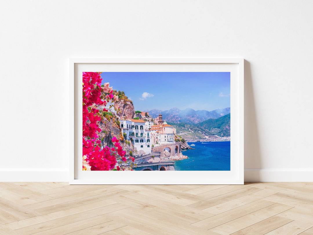 Beautiful Flowers Amalfi Coast Italy Wall Art - Style My Wall