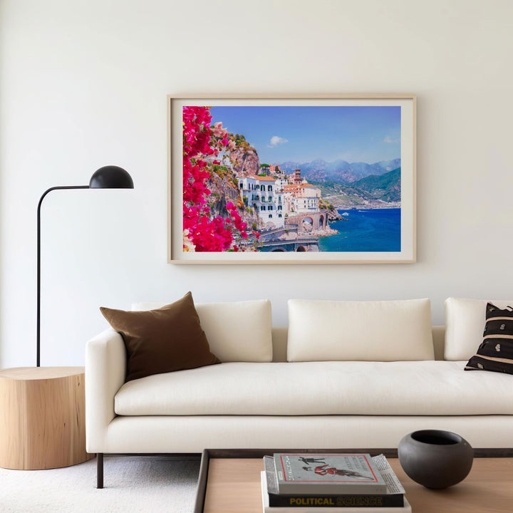 Beautiful Flowers Amalfi Coast Italy Wall Art - Style My Wall