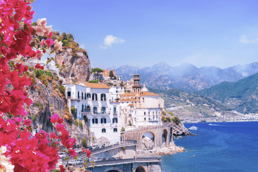 Beautiful Flowers Amalfi Coast Italy Wall Art