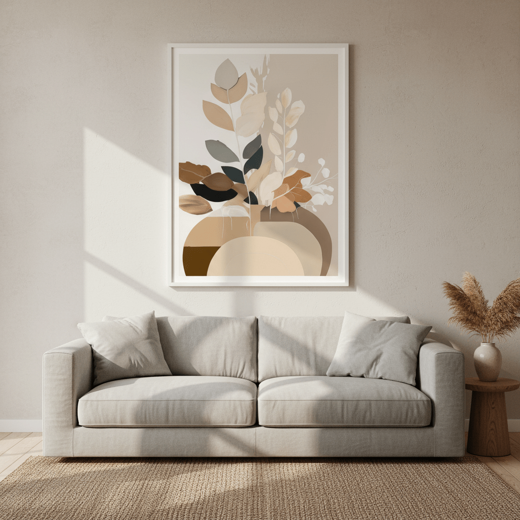 Beauty in Beige Botanicals by Bella Eve wall - art - picture - poster
