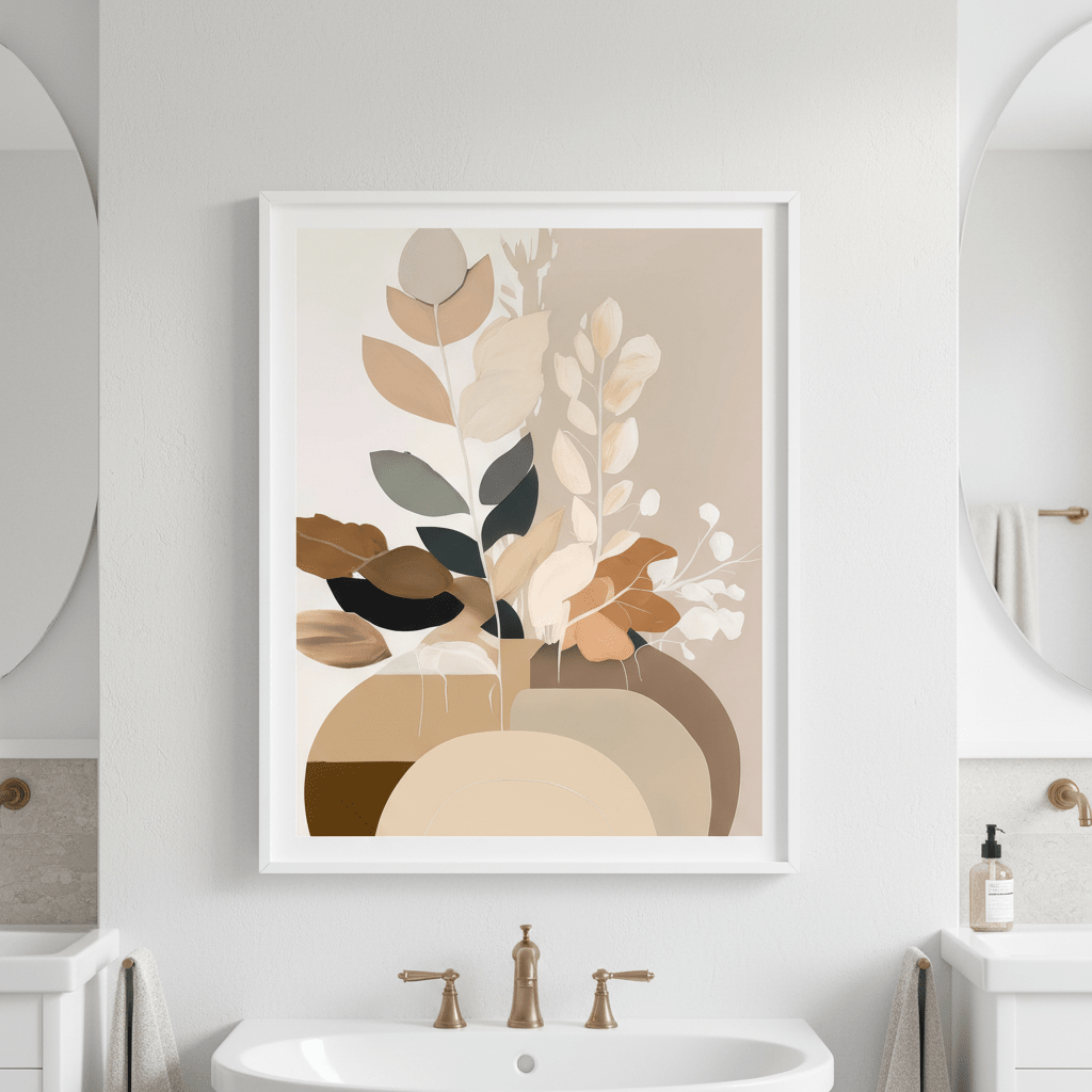 Beauty in Beige Botanicals by Bella Eve wall - art - picture - poster
