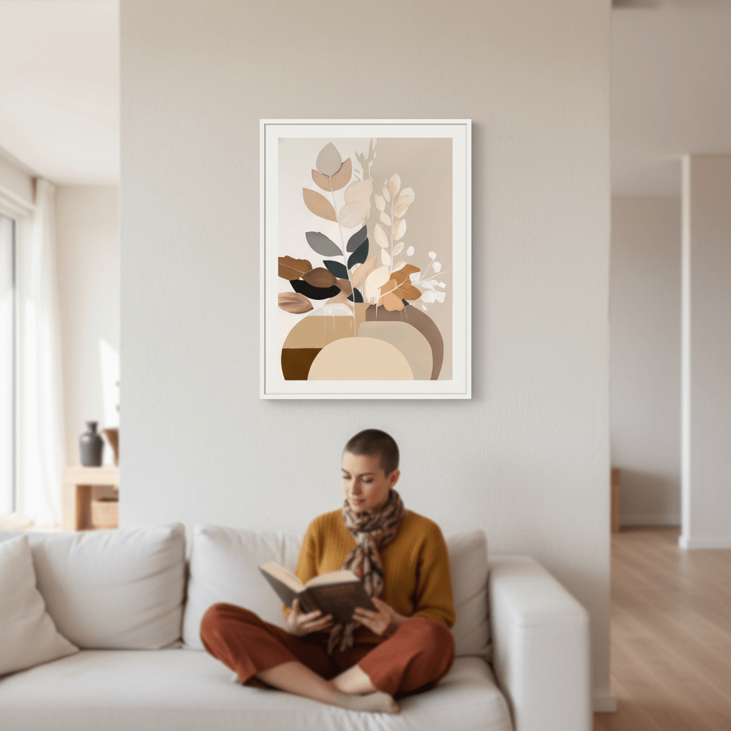 Beauty in Beige Botanicals by Bella Eve wall - art - picture - poster