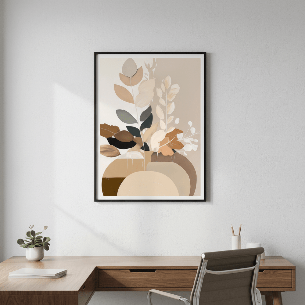Beauty in Beige Botanicals by Bella Eve wall - art - picture - poster