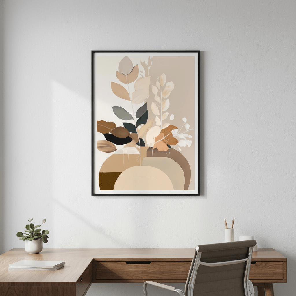 Beauty in Beige Botanicals by Bella Eve wall - art - picture - poster