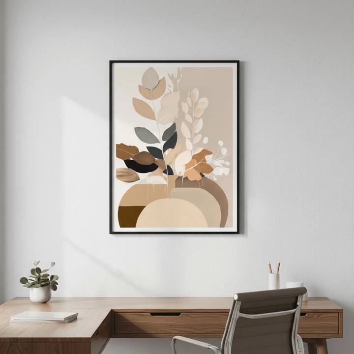 Beauty in Beige Botanicals by Bella Eve wall - art - picture - poster
