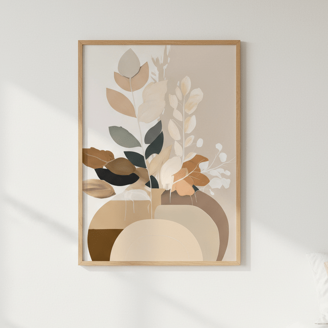 Beauty in Beige Botanicals by Bella Eve wall - art - picture - poster