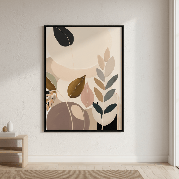 Beauty in Beige Foliage by Bella Eve wall - art - picture - poster