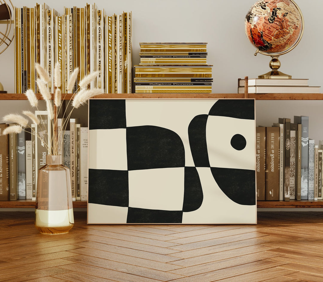 Beige and Black Animal Abstract Landscape by Maison Bootsy - Style My Wall