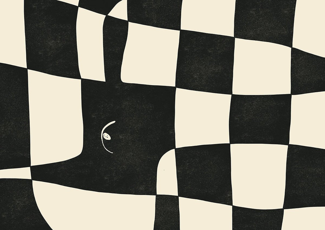 Beige and Black Animal Abstract Landscape II by Maison Bootsy - Style My Wall, frame