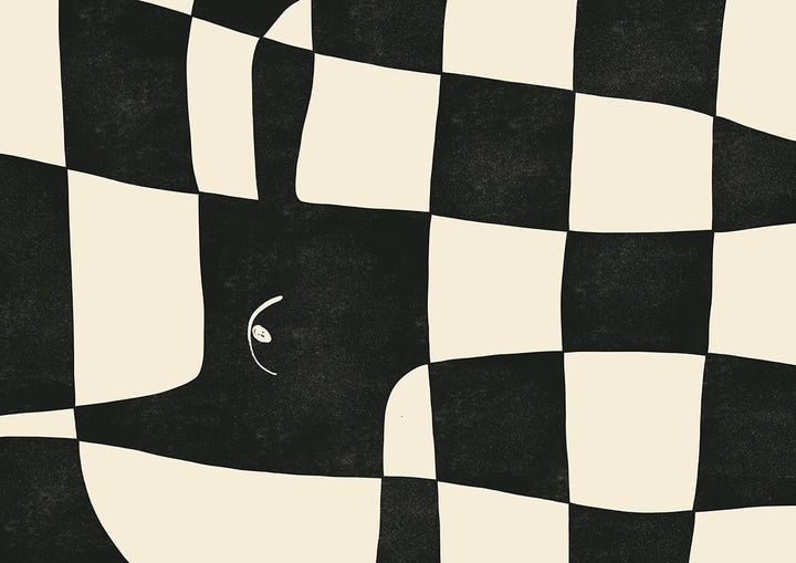 Beige and Black Animal Abstract Landscape II by Maison Bootsy - Style My Wall, frame