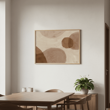 Beige and Taupe by Julia Cheney wall - art - picture - poster