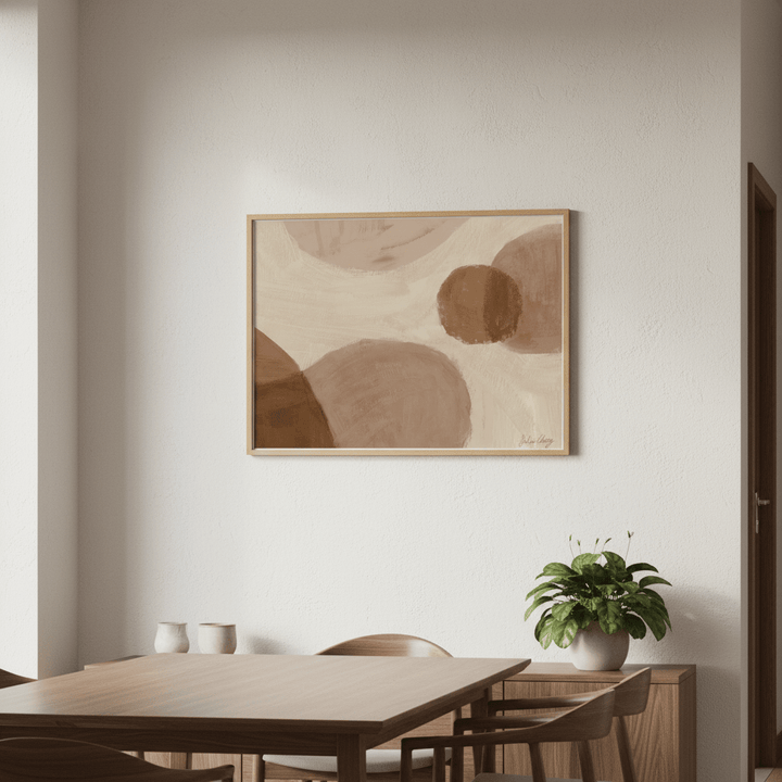 Beige and Taupe by Julia Cheney wall - art - picture - poster