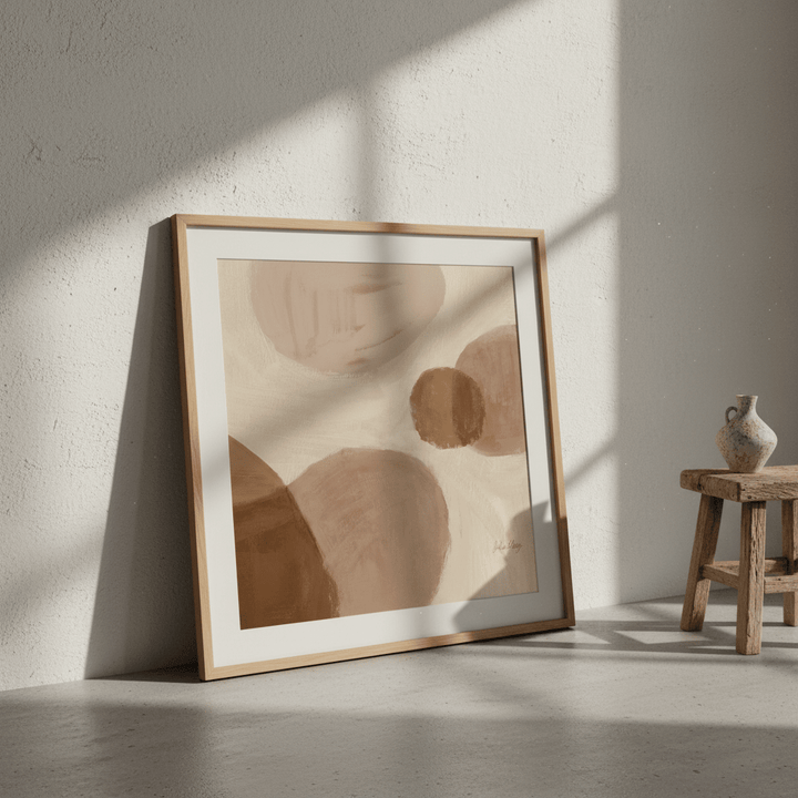 Beige and Taupe by Julia Cheney wall - art - picture - poster