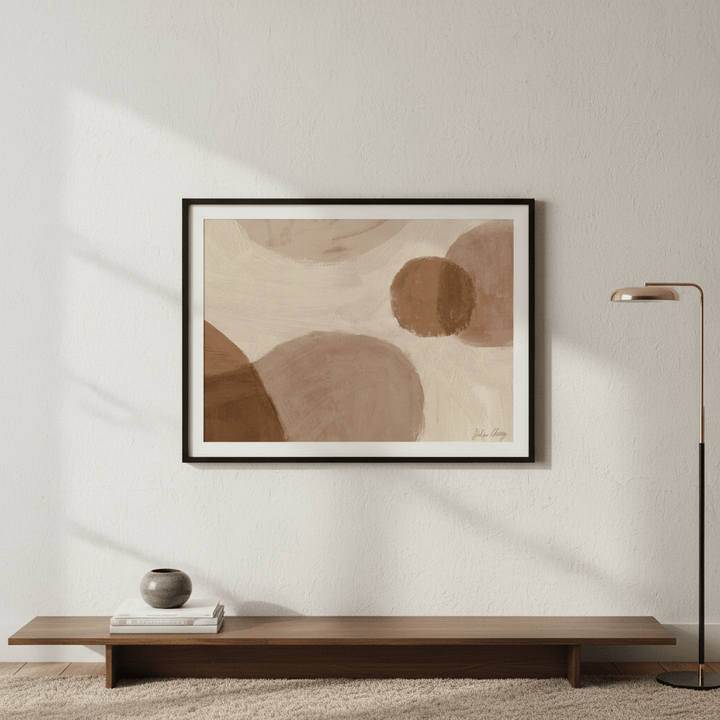 Beige and Taupe by Julia Cheney wall - art - picture - poster