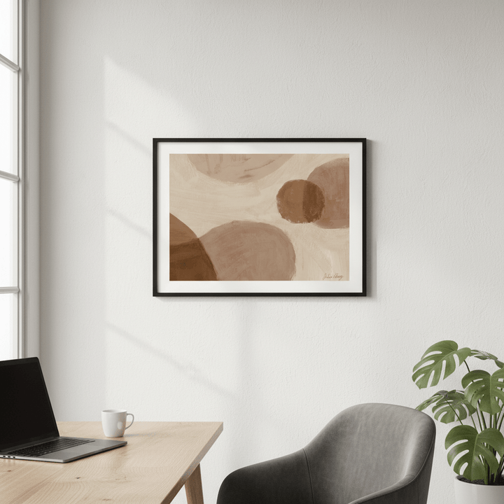 Beige and Taupe by Julia Cheney wall - art - picture - poster