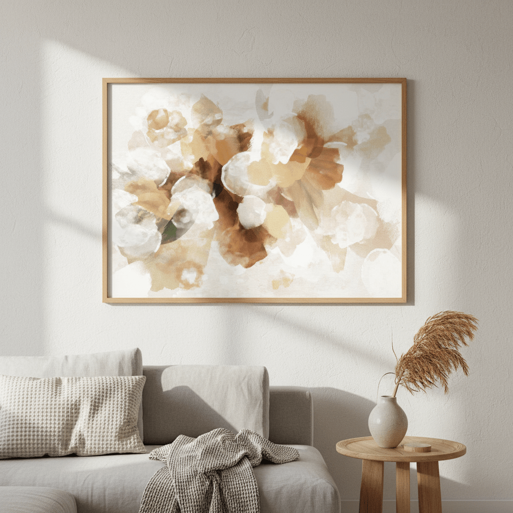 Beige Bouquet by Deer Muskeeter wall - art - picture - poster