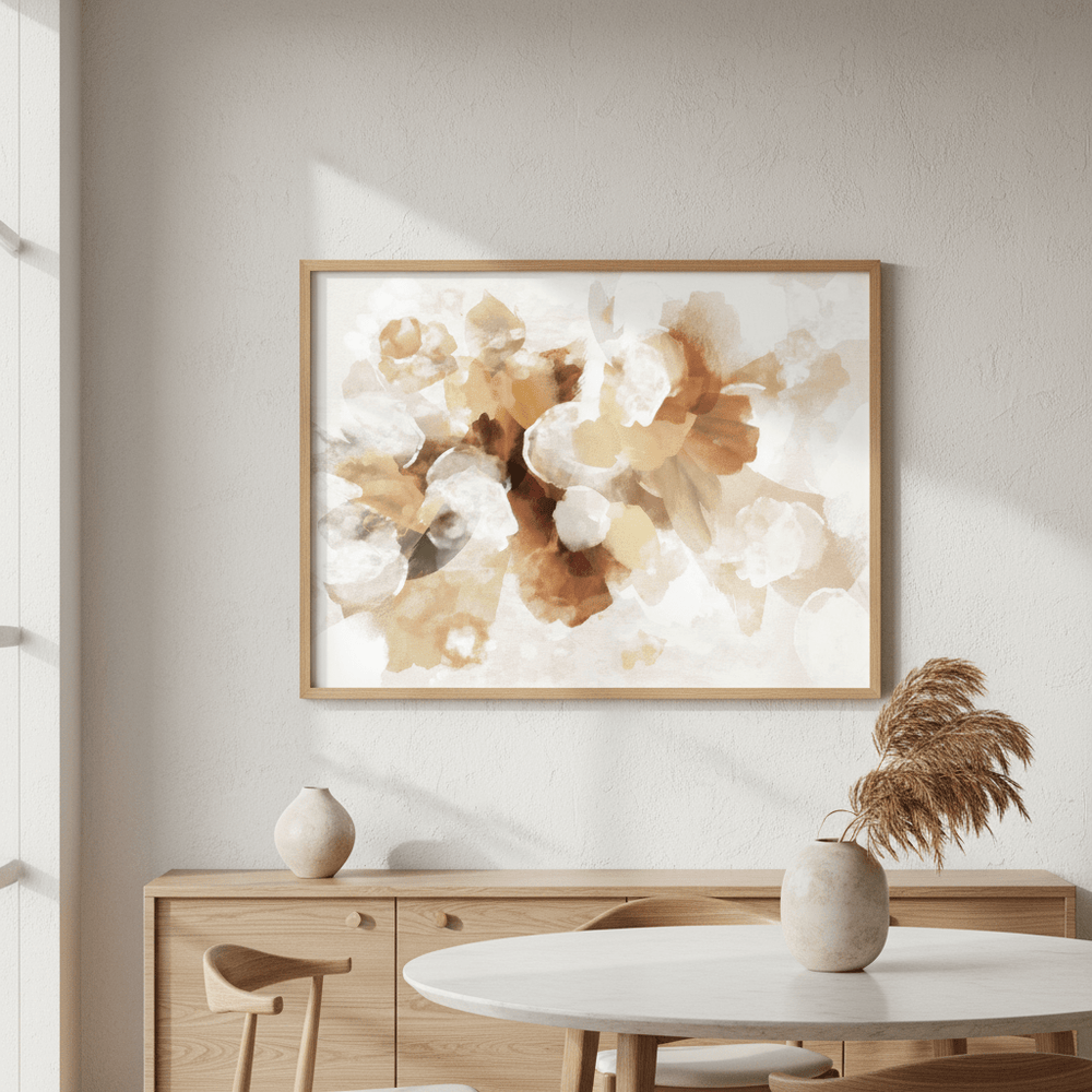 Beige Bouquet by Deer Muskeeter wall - art - picture - poster