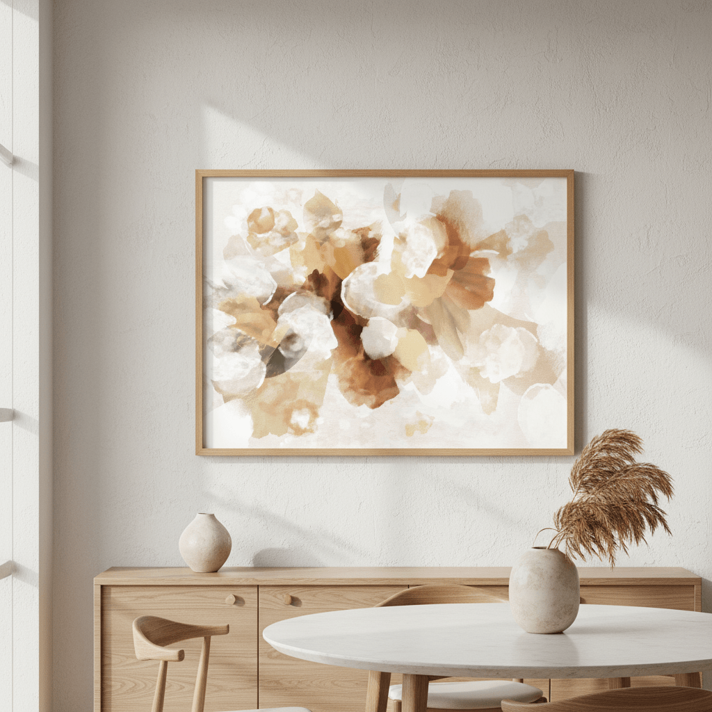 Beige Bouquet by Deer Muskeeter wall - art - picture - poster