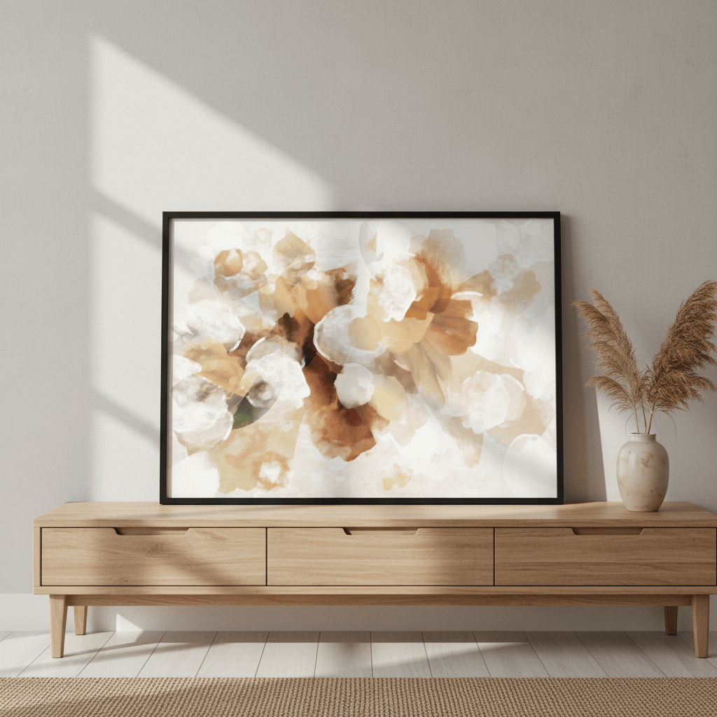 Beige Bouquet by Deer Muskeeter wall - art - picture - poster