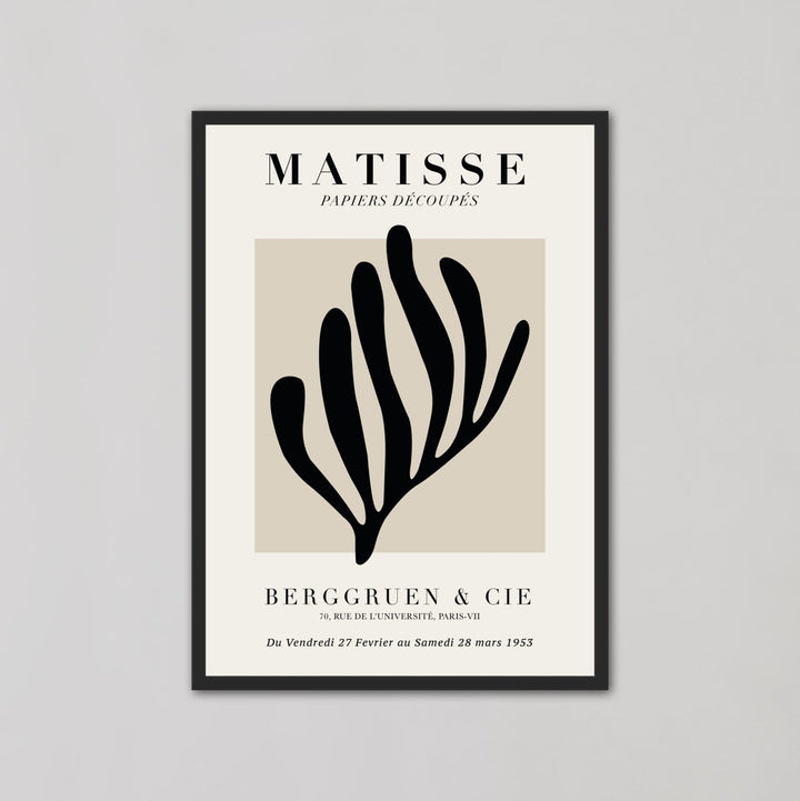 Berggruen & Cie Black Coral wall art prints by Henri Matisse - Style My Wall