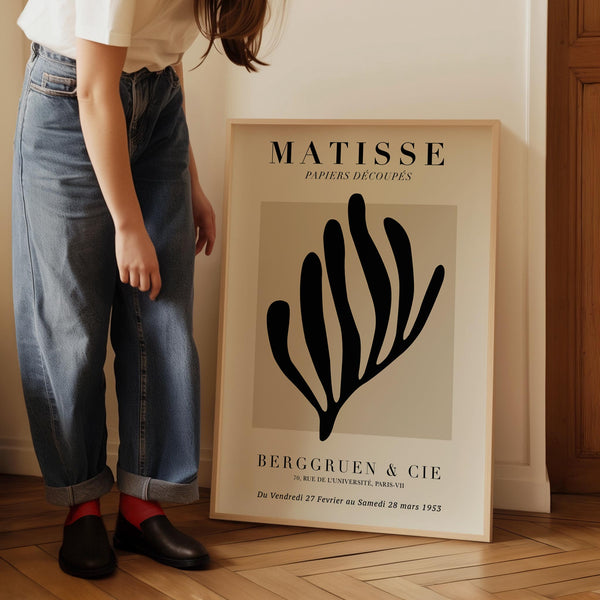 Berggruen & Cie Black Coral wall art prints by Henri Matisse