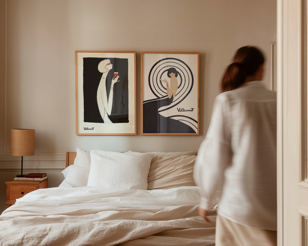 Bernard Villemot Set of 2 Campari & Parly Prints wall - art - picture - poster